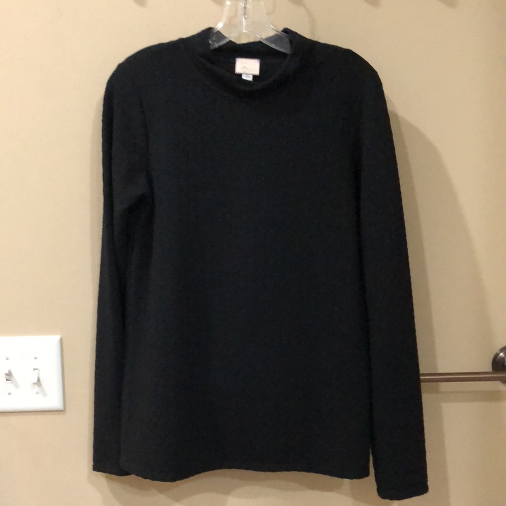Anthropologie textured mock turtleneck